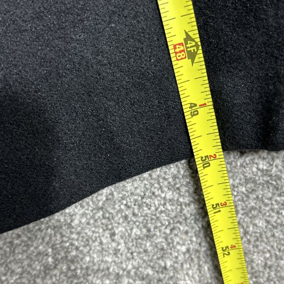 Worthington Women's Trench Coat Wool Blend Size 10 Black Length 48" - Picture 12 of 14